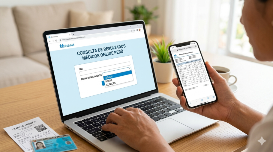 Cómo consultar resultados de exámenes médicos por internet en Perú