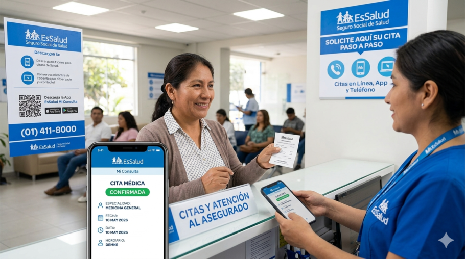 Cómo sacar cita en EsSalud paso a paso: Guía Actualizada 2026