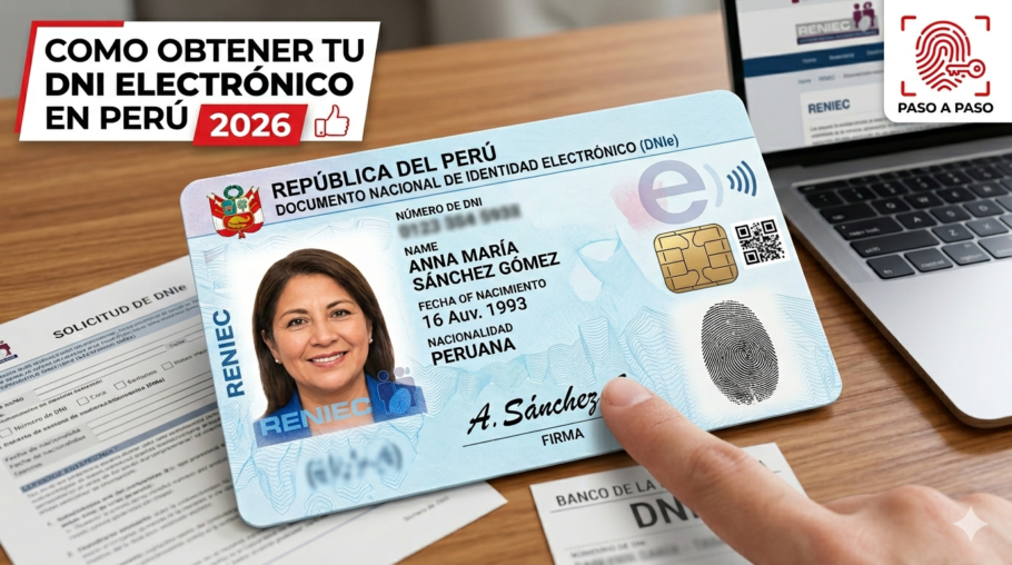 Cómo sacar el DNI electrónico en Perú 2026: Guía paso a paso