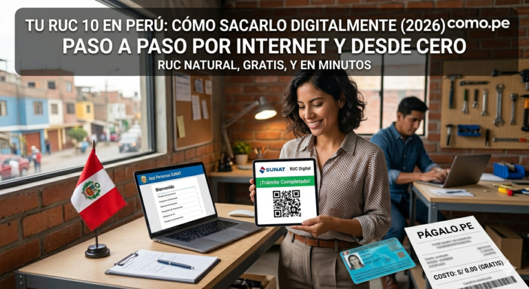 Busport Ruc Cómo sacar el RUC por Internet en Perú (2026): Guía Completa | Como.pe